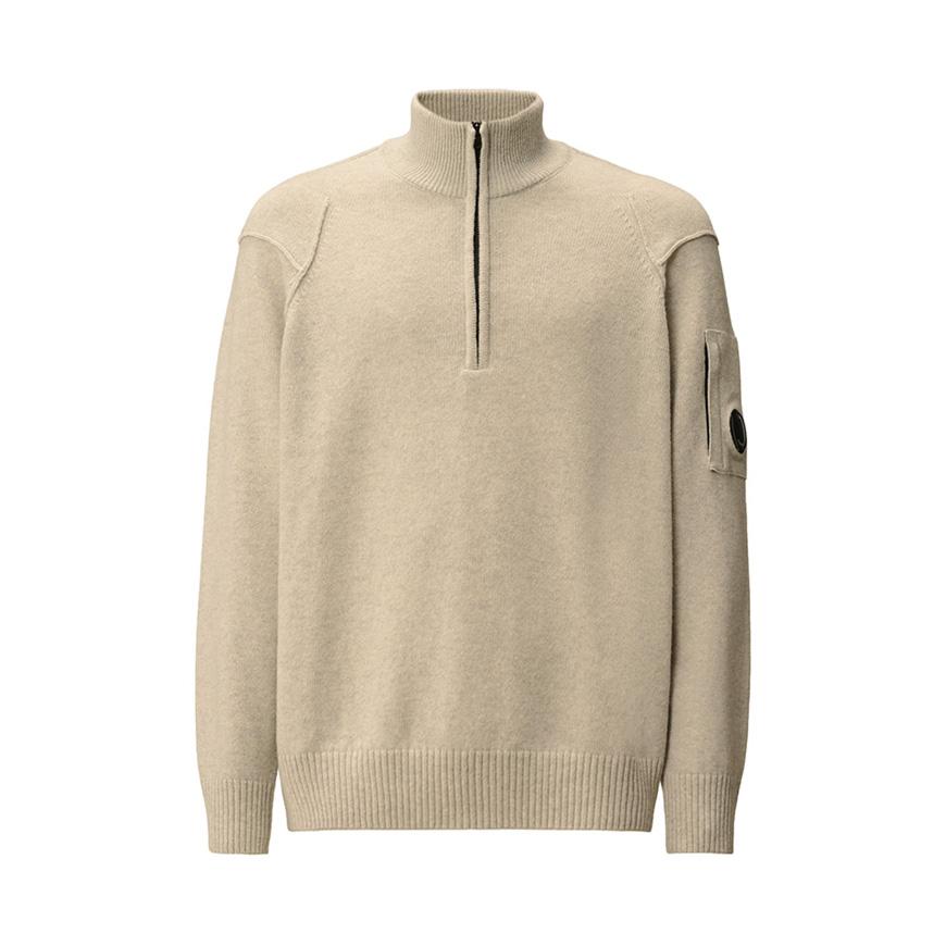 CP Company Men’s Lambswool Half-Zip Sweater 19CMKN709A 110149A M13