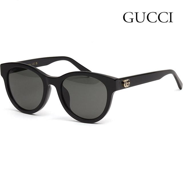GUCCI Black Round Acetate Unisex Sunglasses GG2127 SK 001