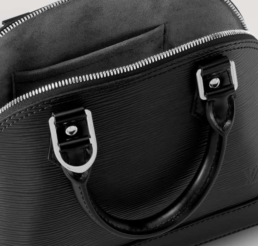 Louis Vuitton Epi Leather Alma BB Tote Bag Black