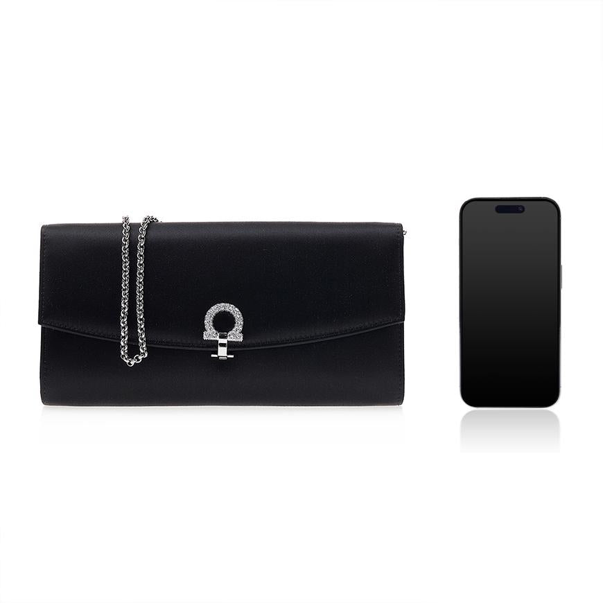Ferragamo Gancini Mini Shoulder Bag for Women 21 2966 NERO 0758976