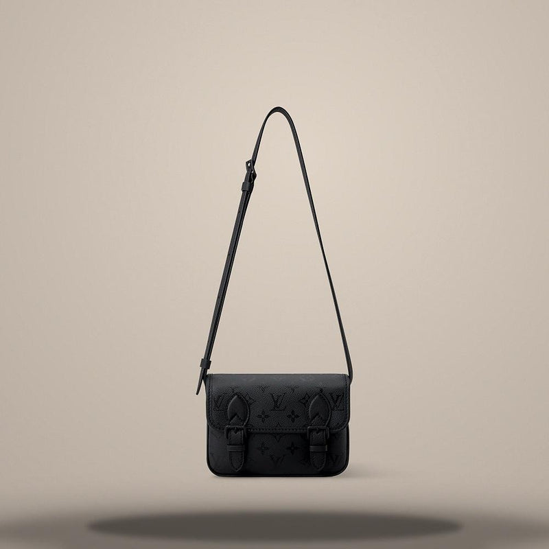 Louis Vuitton Monogram Midnight Coated Canvas Mini Satchel Crossbody Bag