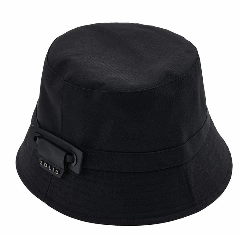 SOLID Black Logo Bucket Hat for Men S231AC03 934B