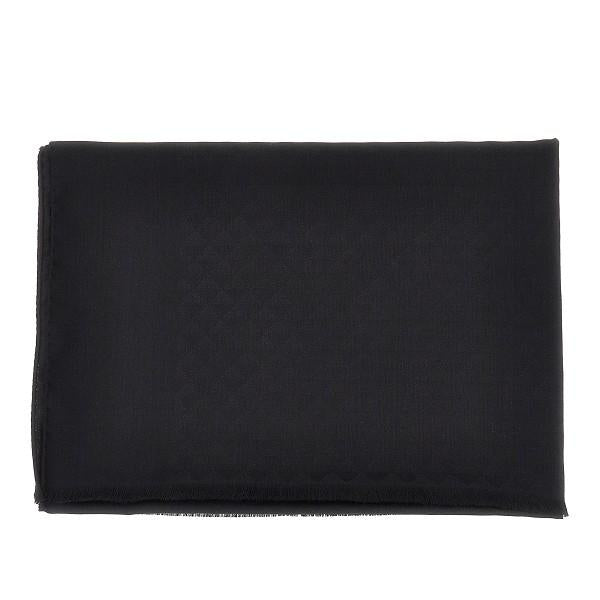PRADA Black Wool Knit Scarf