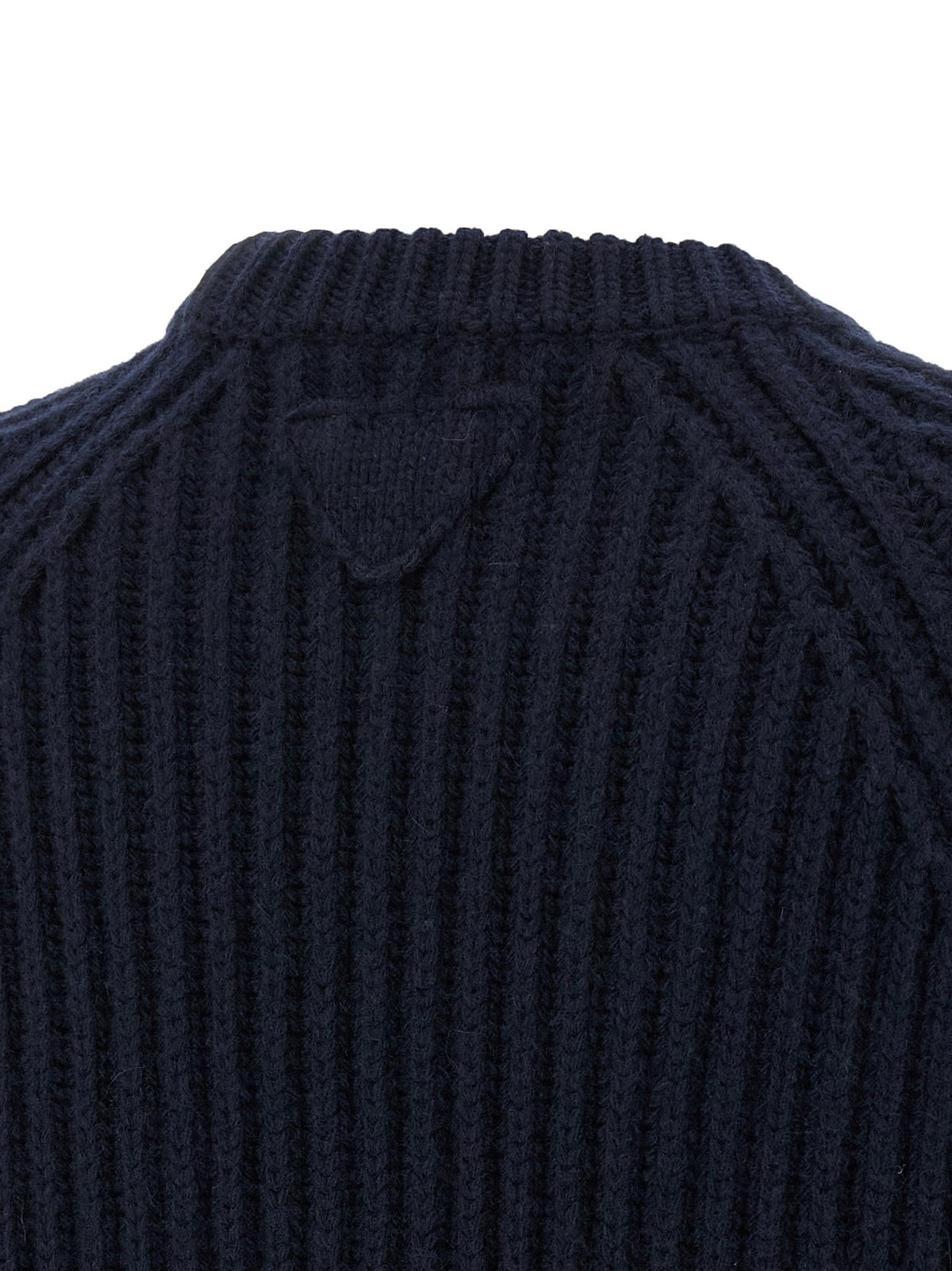 PRADA Black Wool Round Neck Knit Sweater