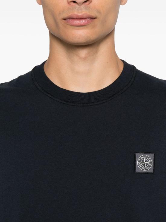 STONE ISLAND Short Sleeve T-Shirt for Me L1S15 2100026 S0057 V0020 NAVY BLUE DOM