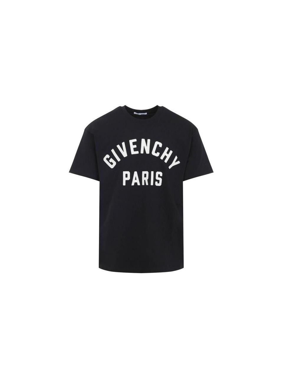 GIVENCHY Paris Embroidered Cotton T-Shirt BM71NK3YRS 004