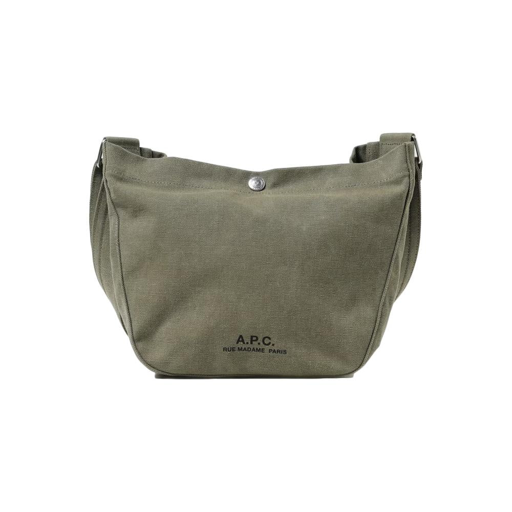 A.P.C. Khaki Leather Small Journal Shoulder Crossbody Bag M67010 JAA