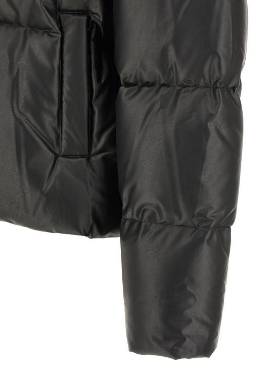 MM6 Black Short Down Puffer Jacket