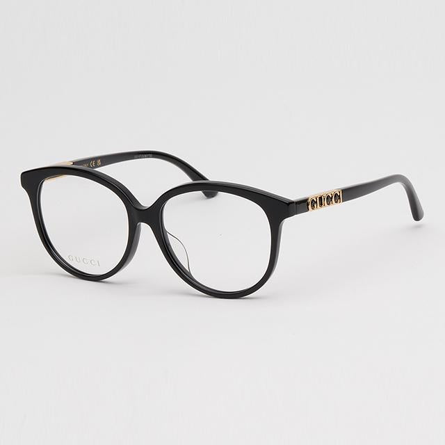 GUCCI Round Acetate Eyeglass Frame Asian Fit Black Unisex