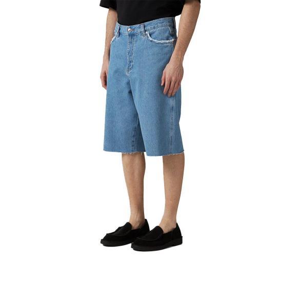 A.P.C. Denim Short Pants for Women COGXLF10194IAB DOM