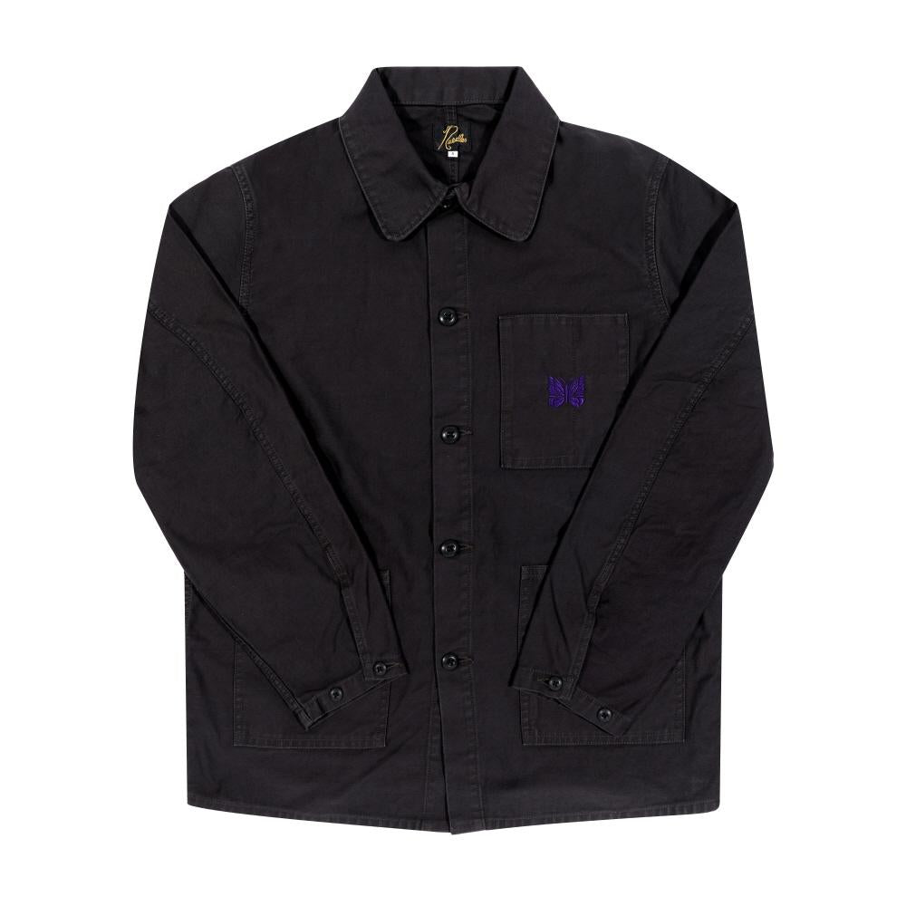 NEEDLES Reverse Satin Coverall Jacket for Men RW215 BBlack