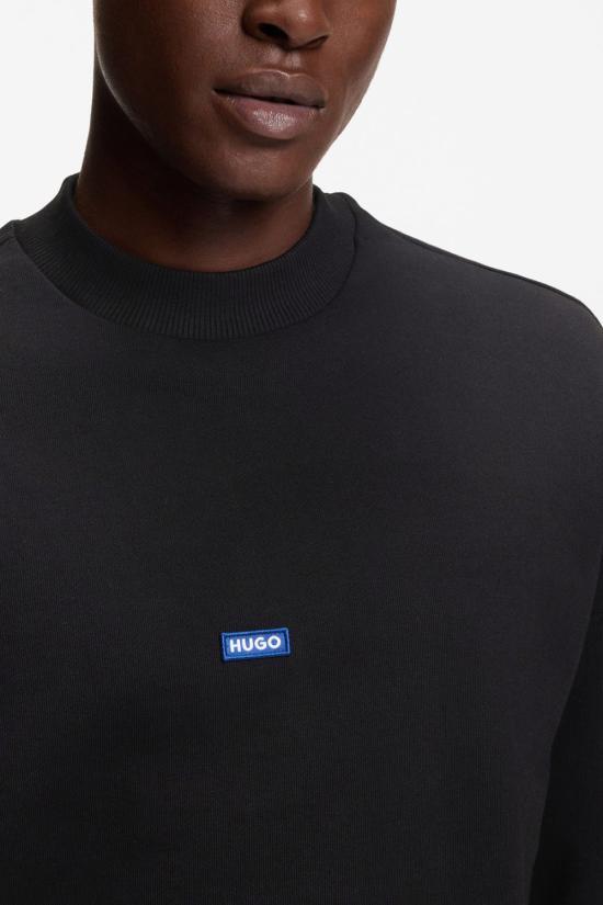 HUGO BOSS Long-Sleeve Sweatshirt for Men 50522359 001 BLACK DOM