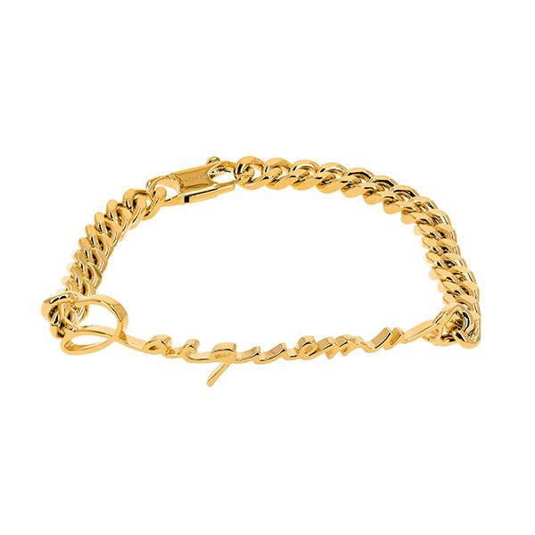JACQUEMUS La Gomette Logo Chain Bracelet Gold-Tone Women’s 223JW332 5845