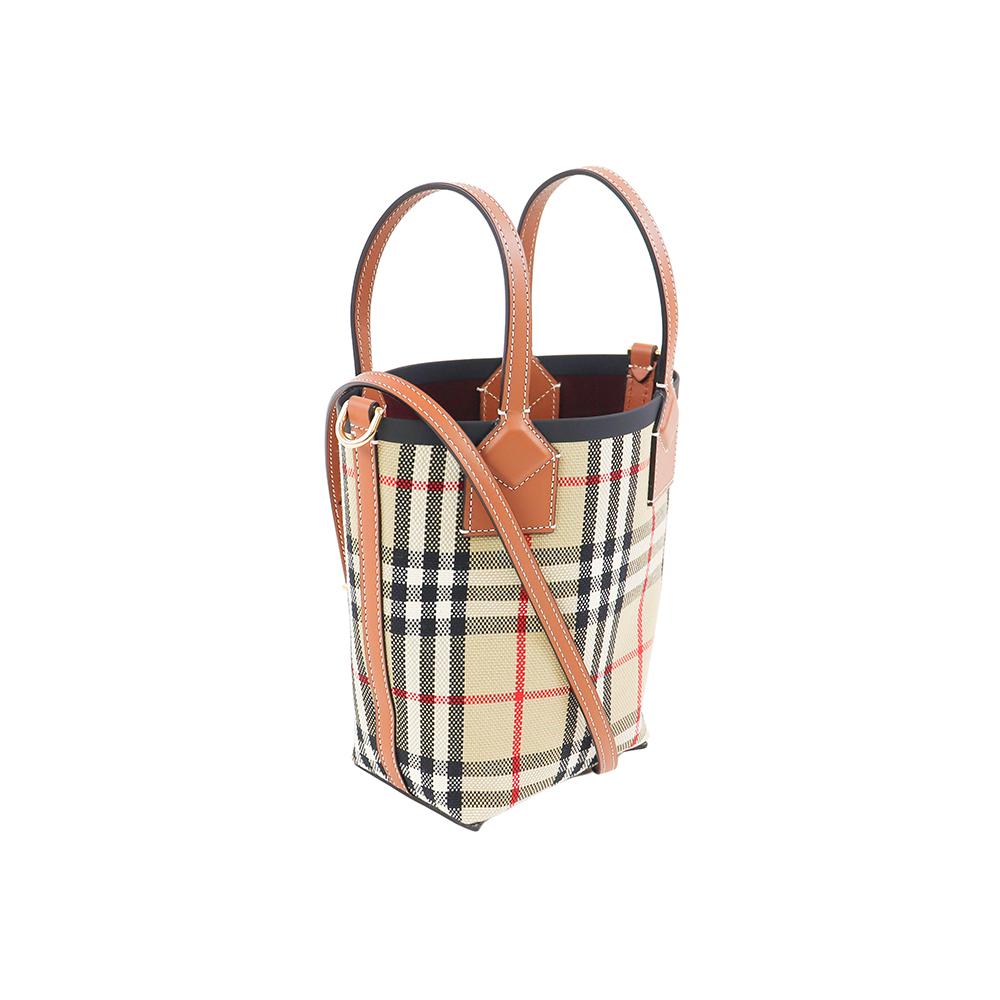 BURBERRY London Mini Check Tote Bag