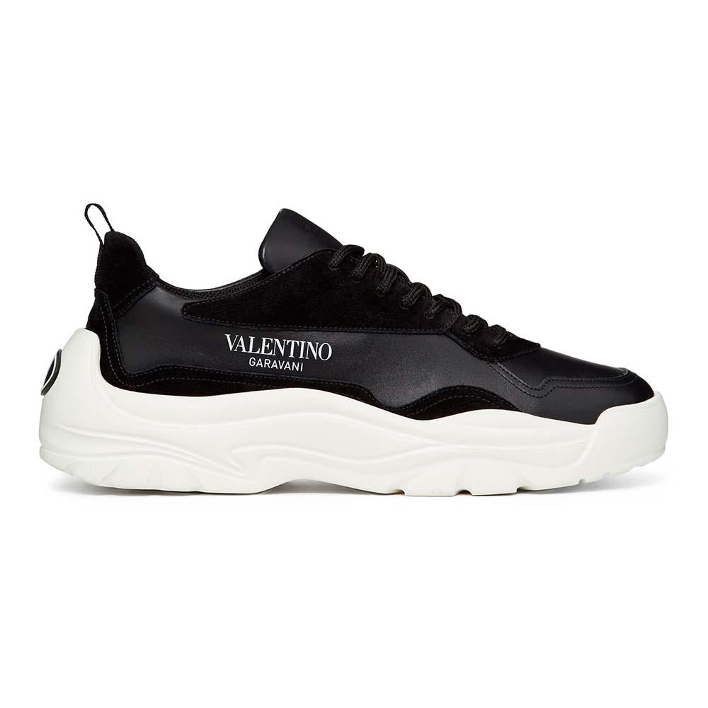 VALENTINO Garavani Gum Boy Black Leather Low-Top Sneakers