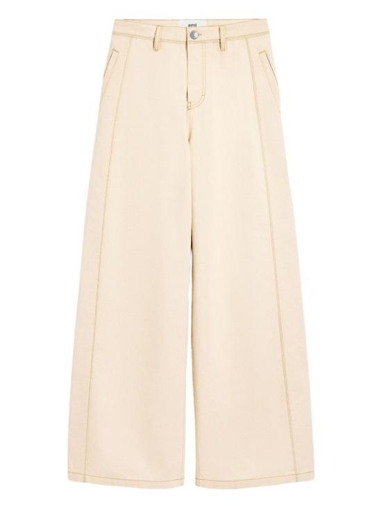 AMI Cotton Super Wide-Leg Jeans FTR822 DE0106 150