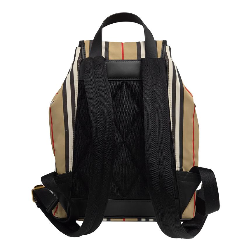 BURBERRY Archive Beige Stripe ENFIELD Medium Backpack
