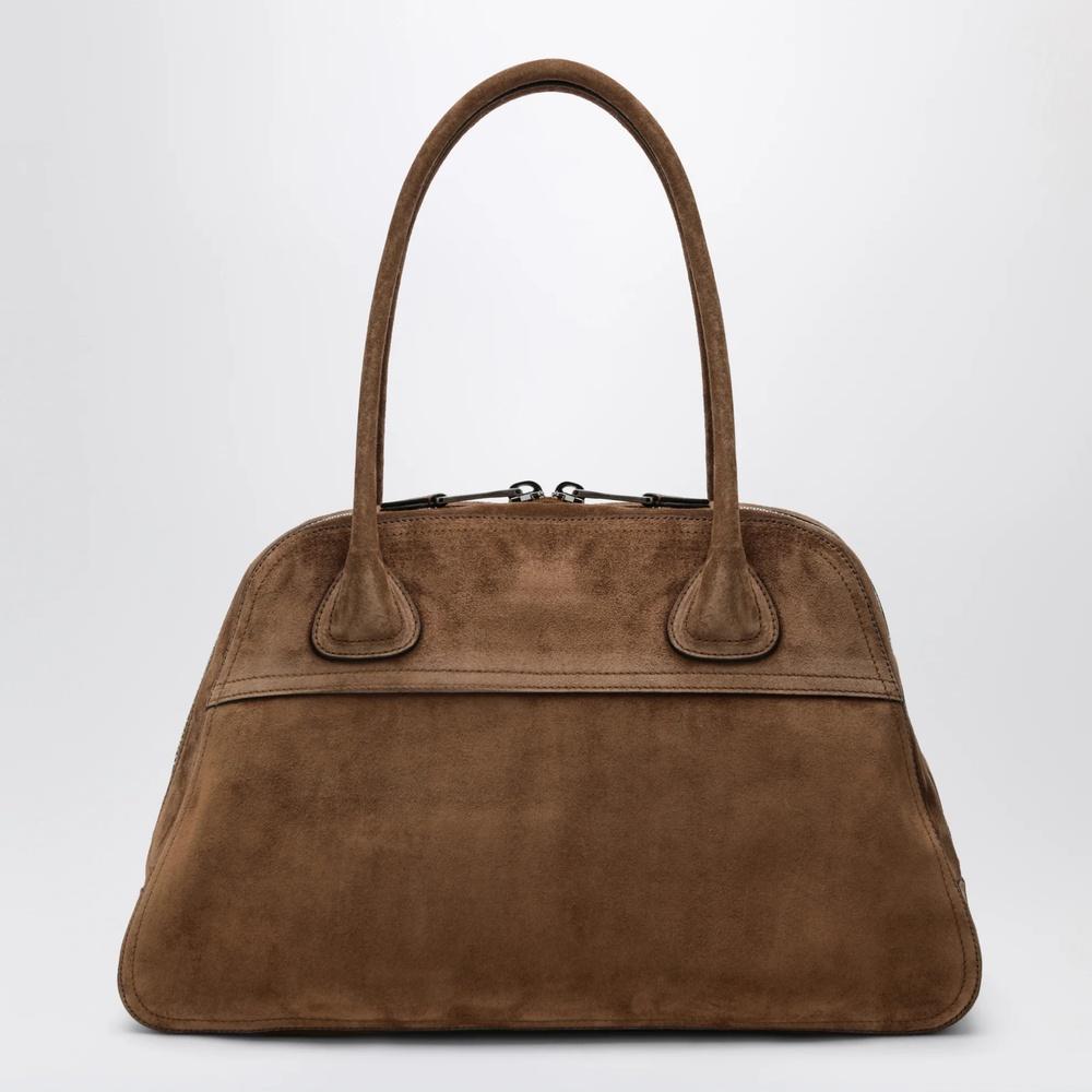 Miu Miu Vienne Suede Tote Bag Brown