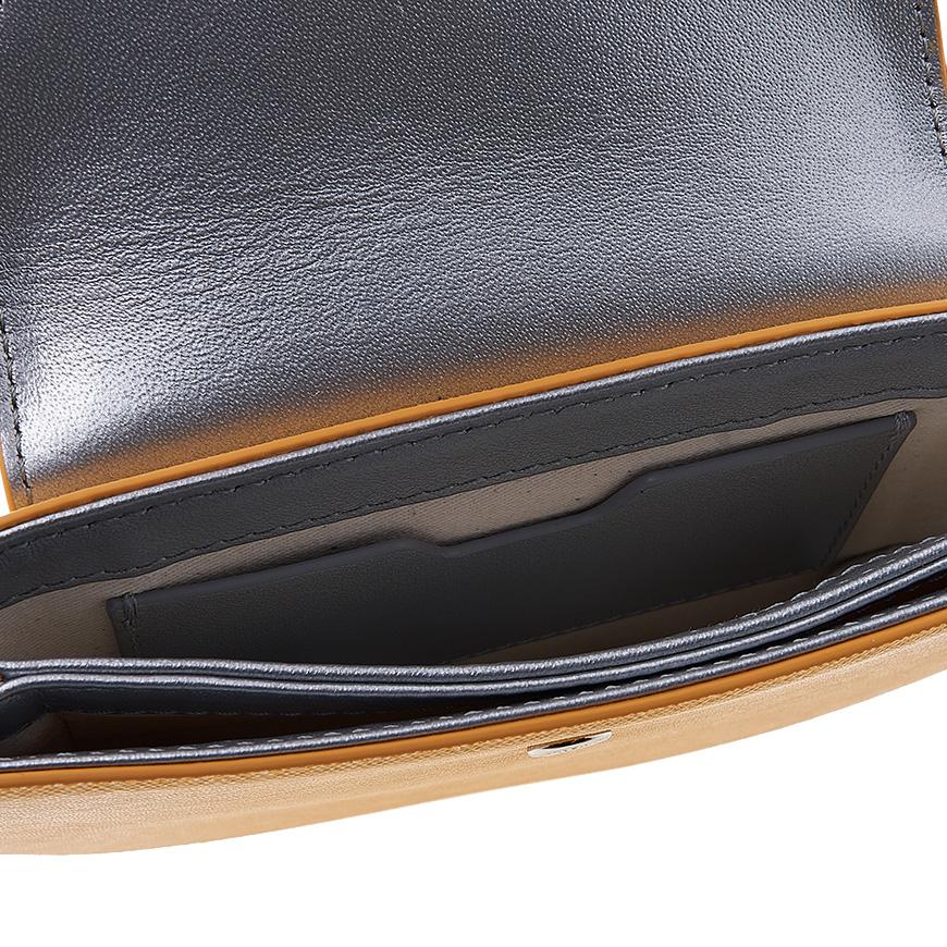Vivienne Westwood Saffiano Half Moon Saddle Crossbody Bag Navy