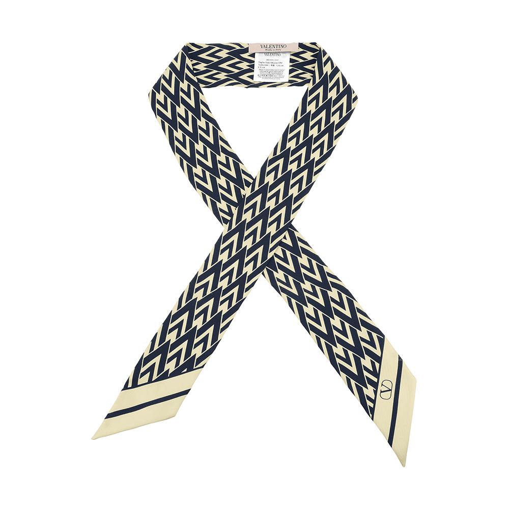 VALENTINO V Pattern Silk Scarf for Women