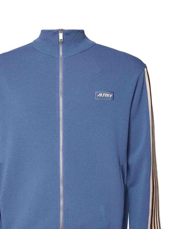 AUTRY Mens Bomber Jacket JAPM24KN KNIT INDIGO DOM