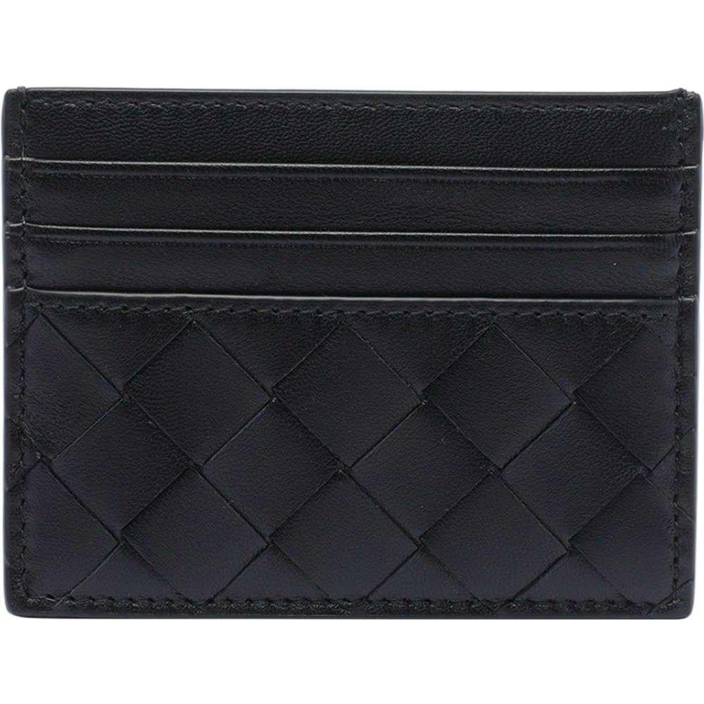 Bottega Veneta Intrecciato Black Leather Card Holder