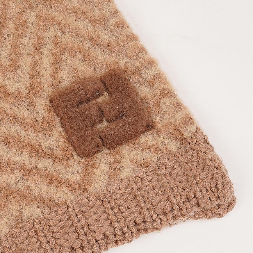 FENDI Women’s Alpaca Blend Muffler Scarf FXT458 AYKM F0QB8