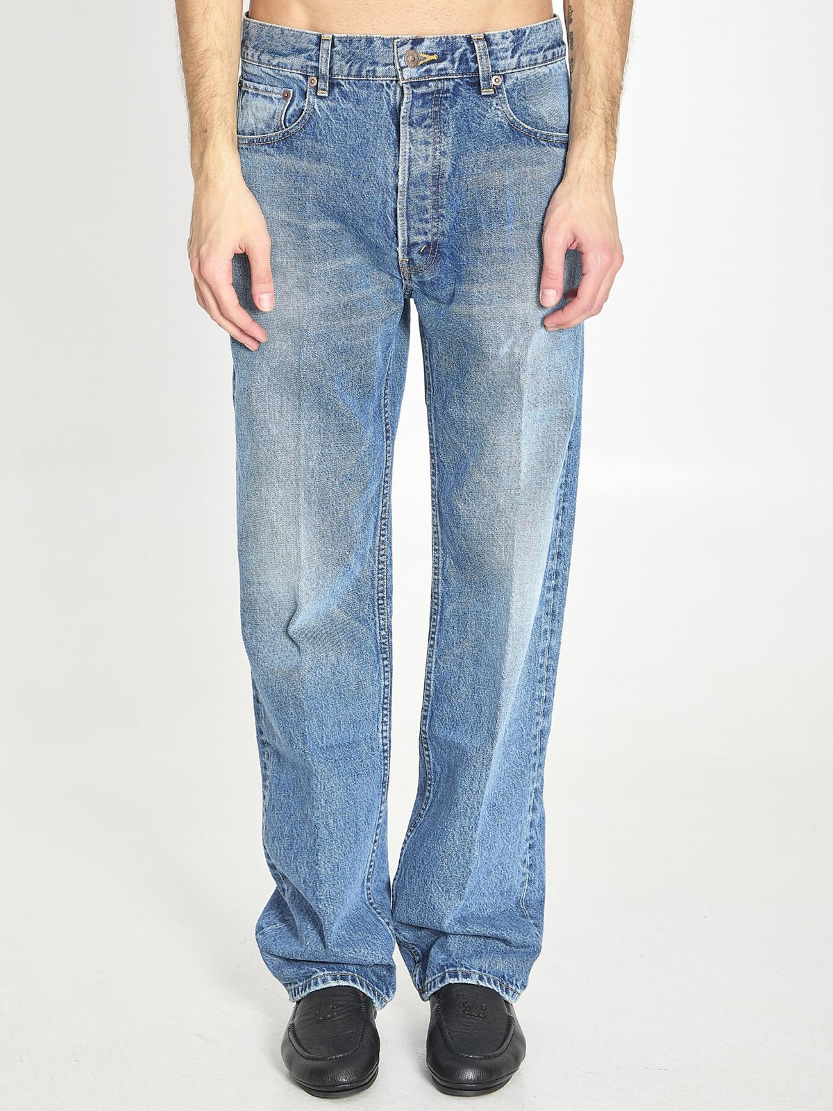 CELINE Gray Denim Jeans Men’s Pants