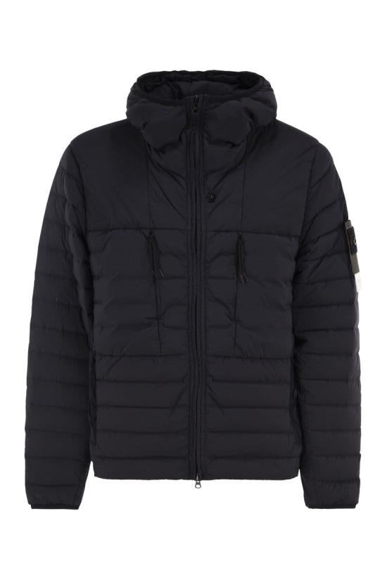 STONE ISLAND Seamless Nylon Down TC Hooded Puffer L2S15 4100107 S0183 V0020 NAV
