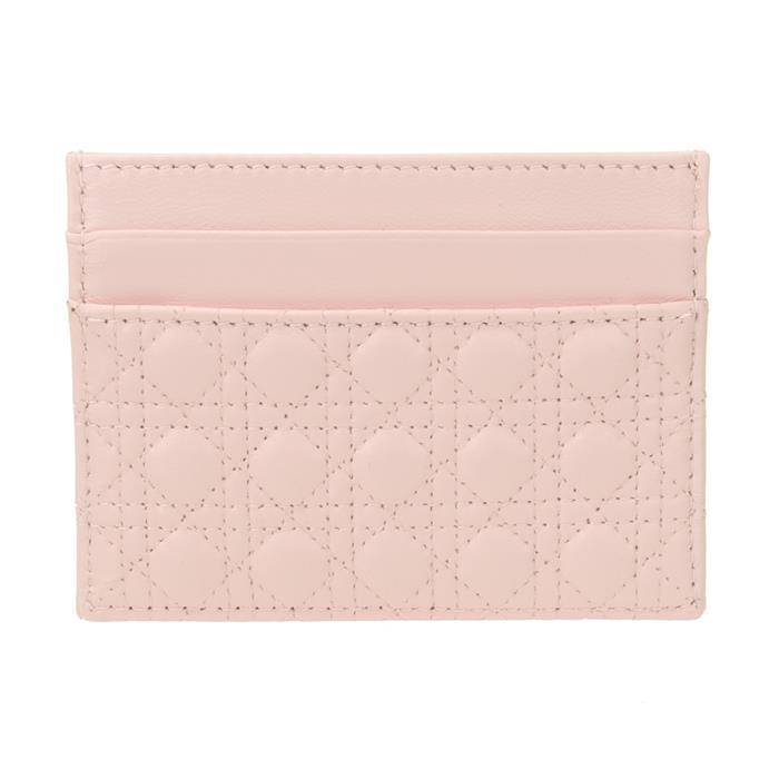 DIOR Baby Bow Freesia Leather Card Holder Wallet