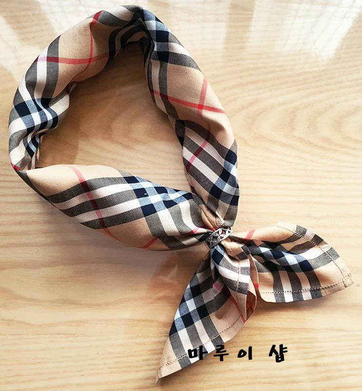 BURBERRY Classic Nova Check Petite Scarf Beige Cotton Unisex
