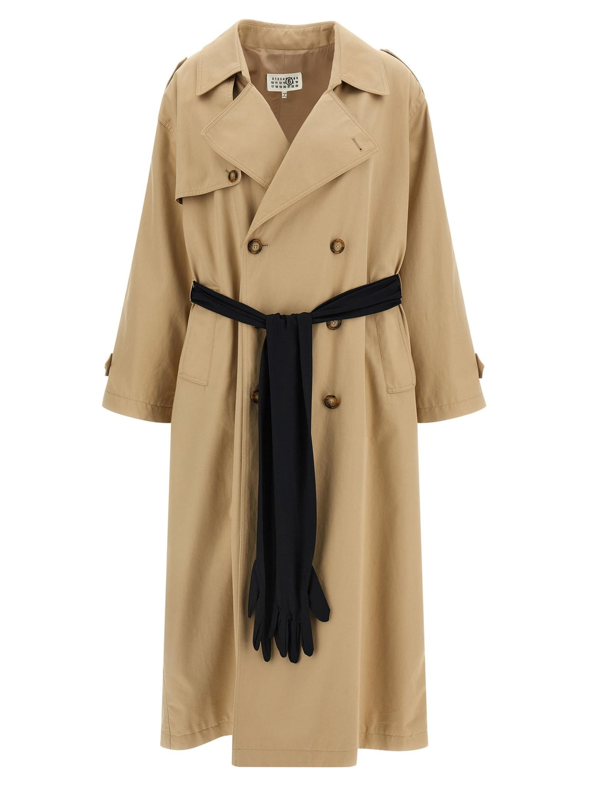 Maison Margiela Beige Cotton Blend Trench Coat