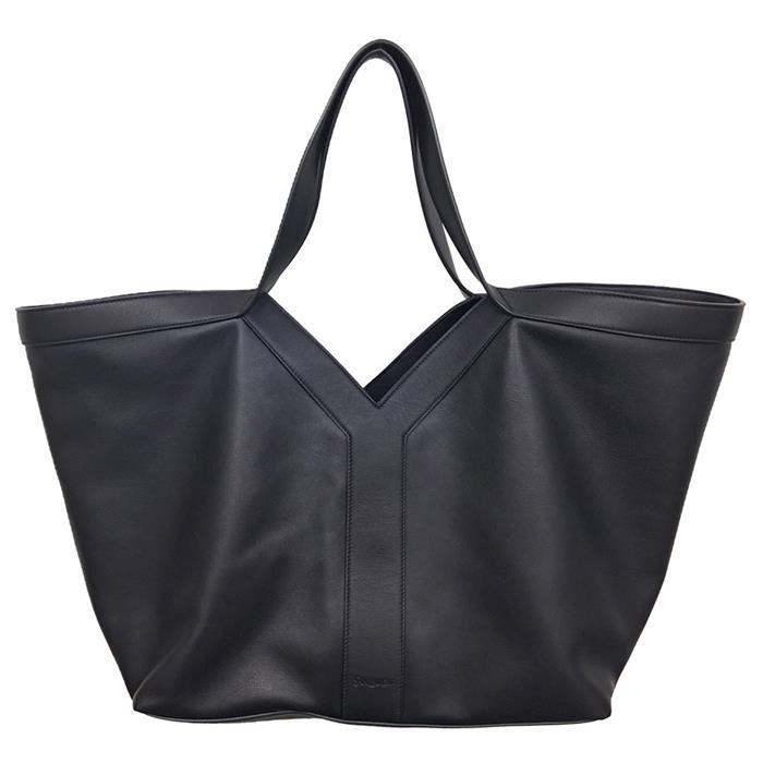 Saint Laurent Y Large Tote Bag Black Leather Shoulder Bag