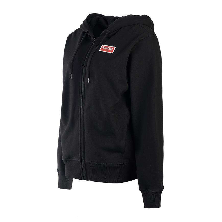 KENZO Logo Print Hooded Zip-Up Jacket for Women FD62SW0894MF 99J
