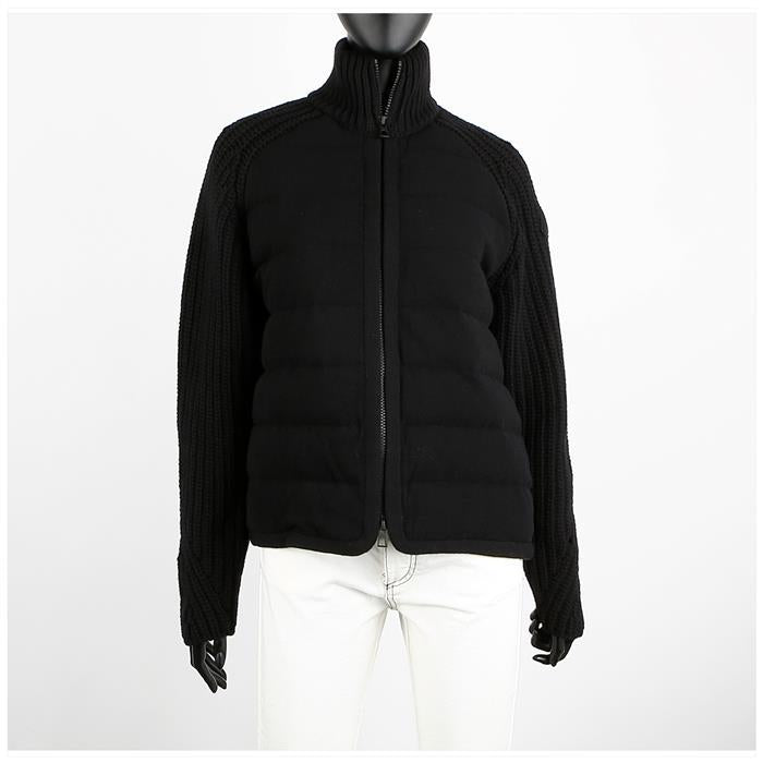 Moncler Logo Patch Down Padded Cardigan Jacket 9B00031 M1241 999