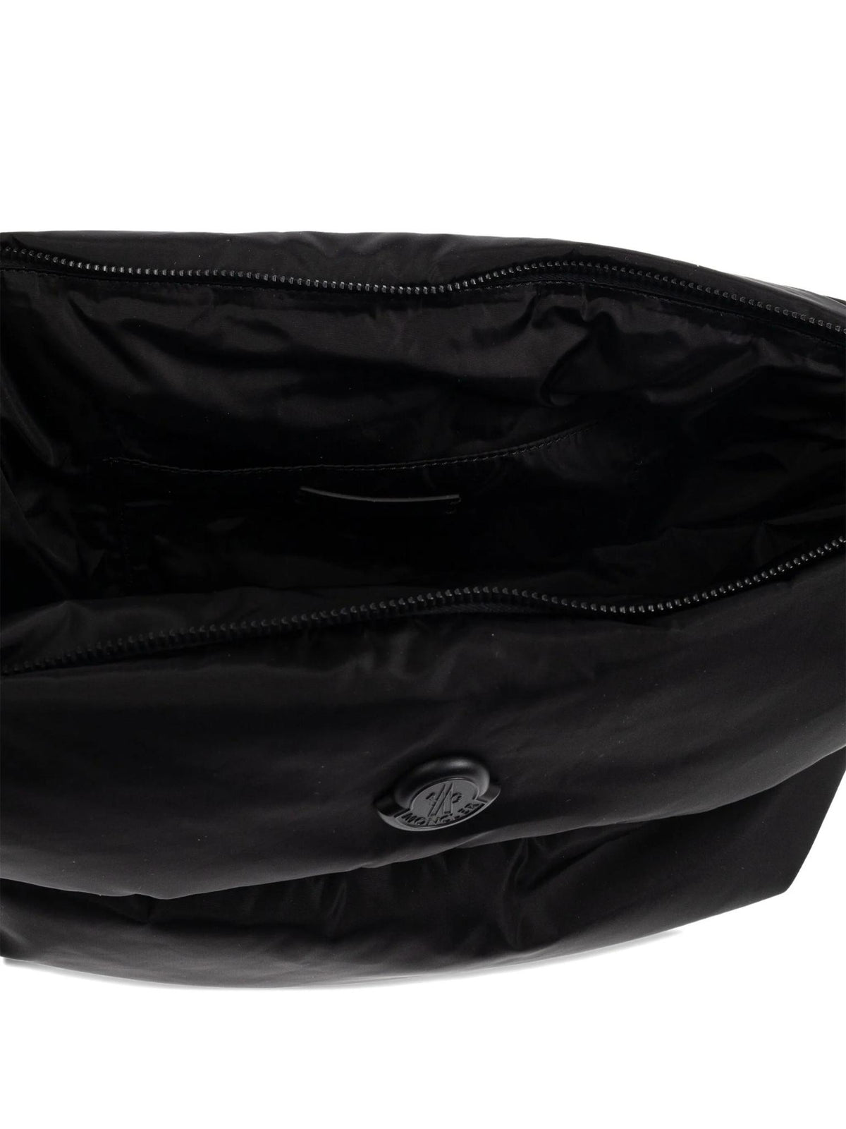 Moncler Black Leather Clutch Bag for Men