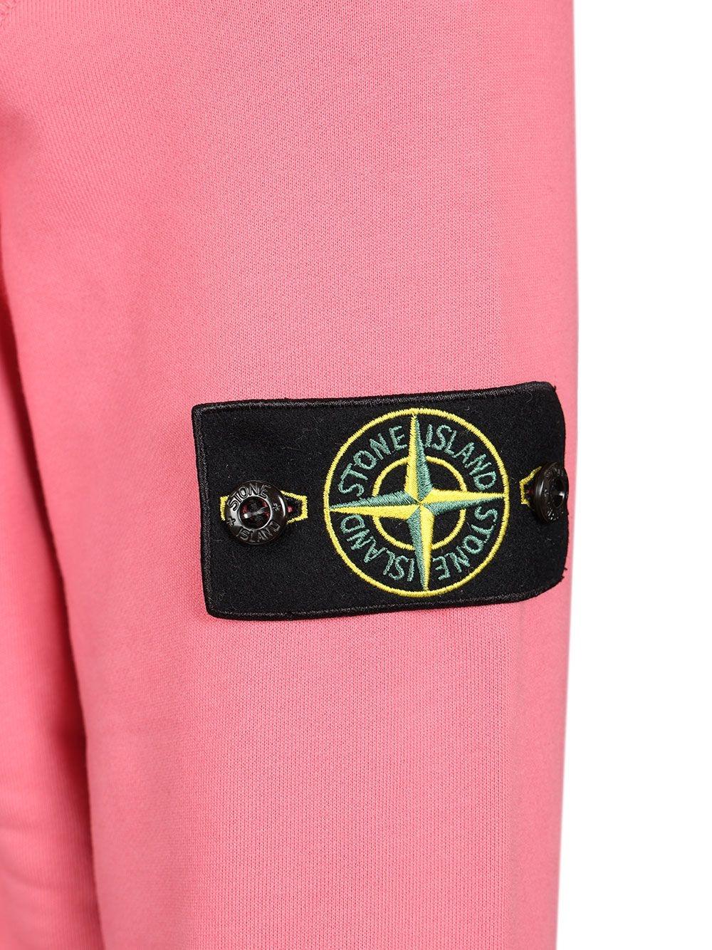 STONE ISLAND Black Cotton Sweatshirt for Men
