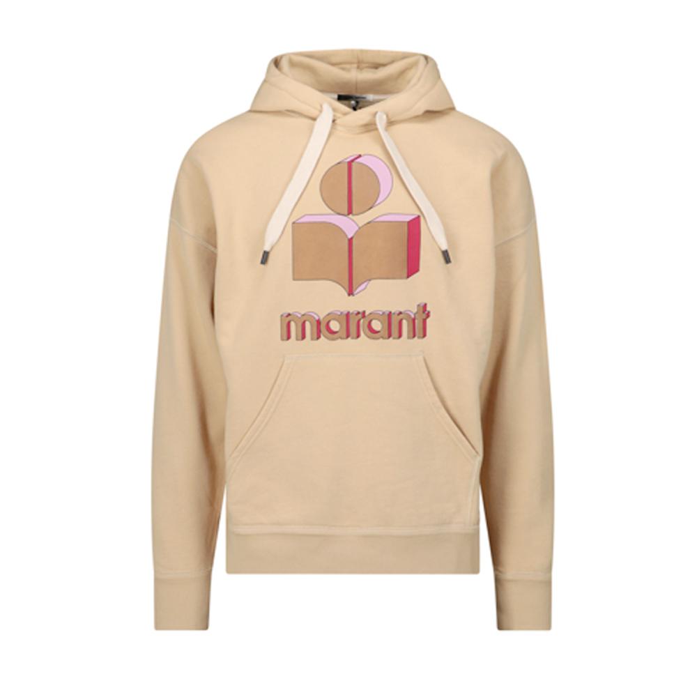 Isabel Marant Miley Logo Fleece Hoodie Navy Men’s