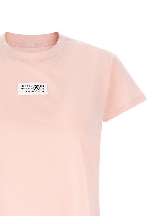 MM6 Pink Short Sleeve Cotton T-Shirt S52GC0326 M20170231