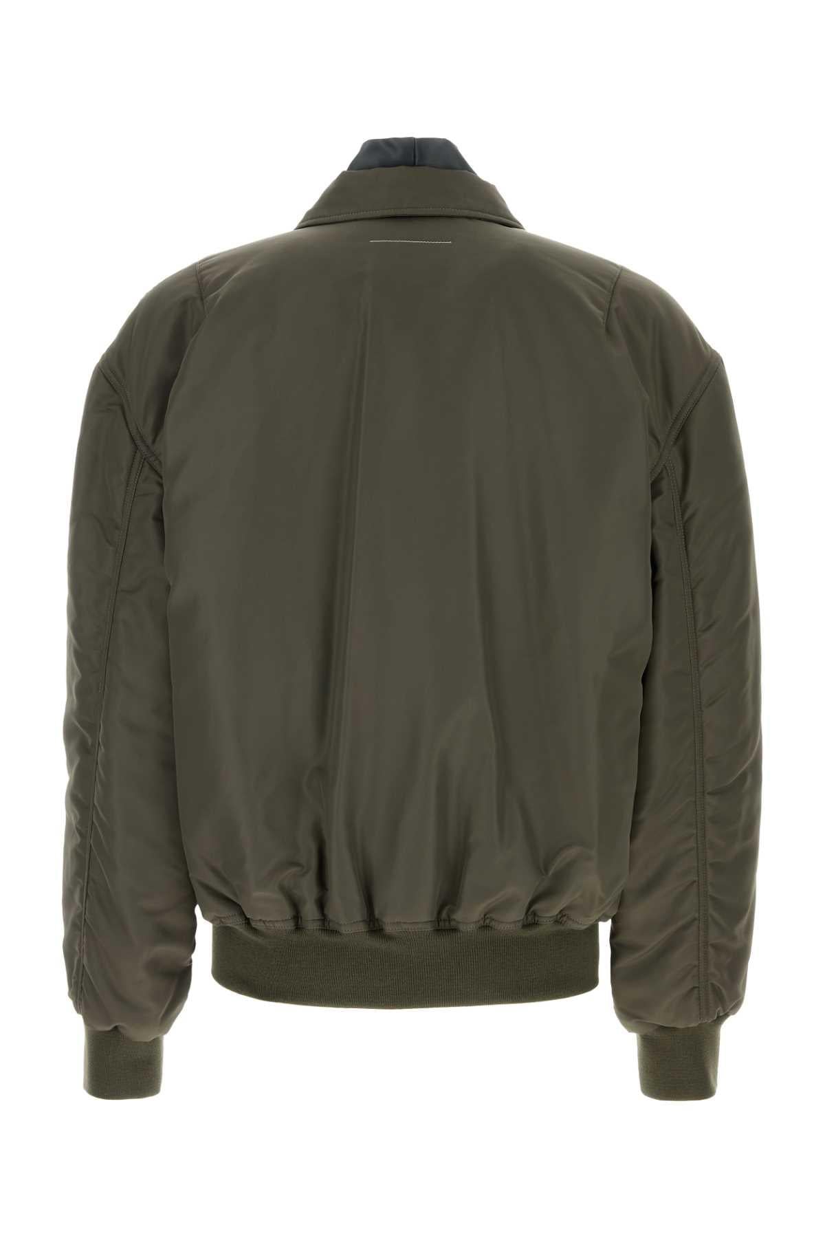 Maison Margiela Nylon Casual Bomber Jacket Navy Men’s