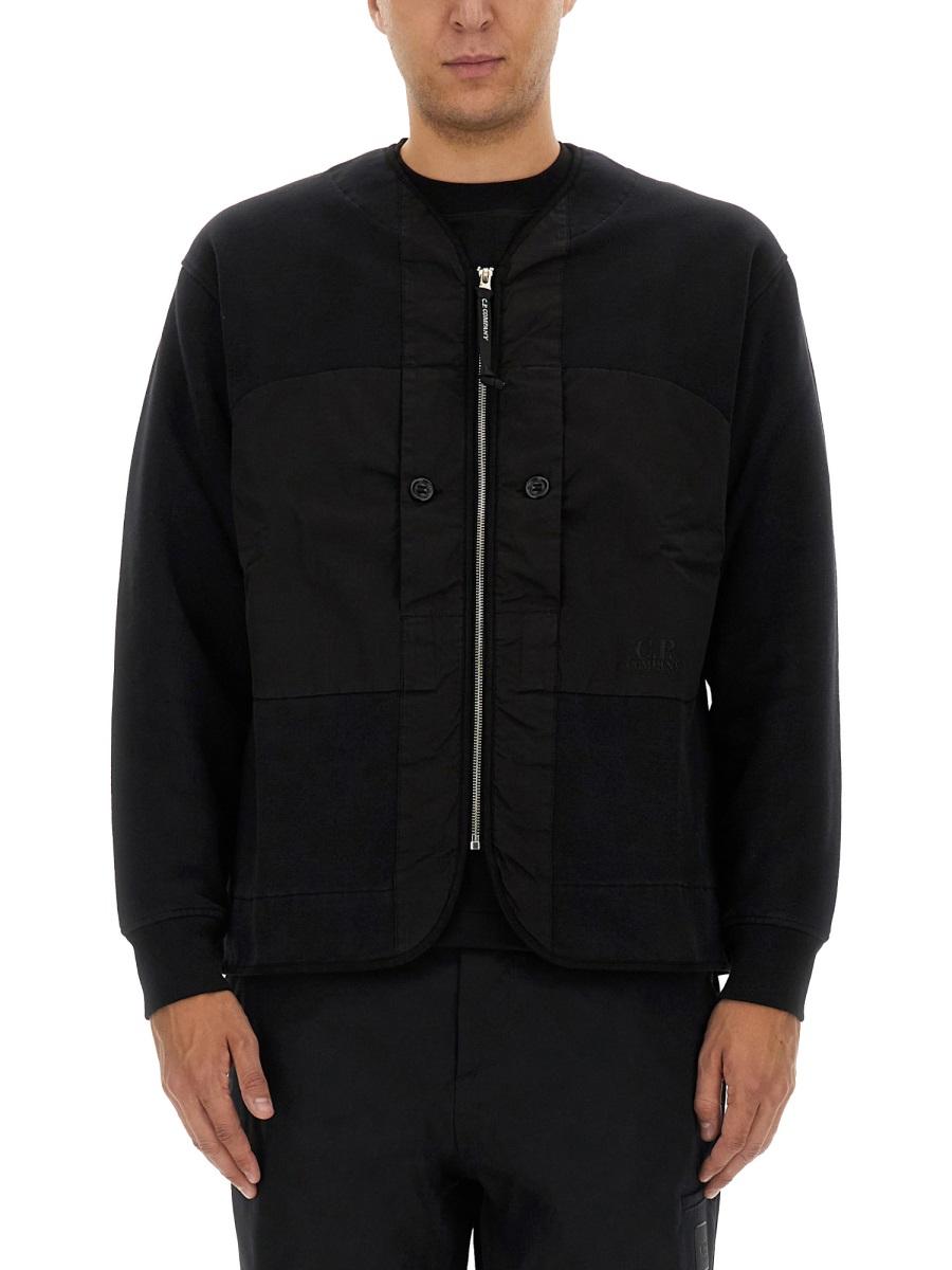 CP Company Black Zip-Up Jacket