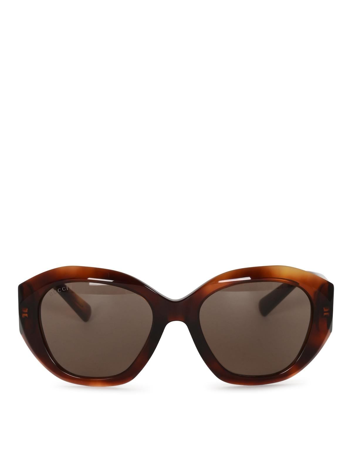 GUCCI Black Acetate Square Sunglasses