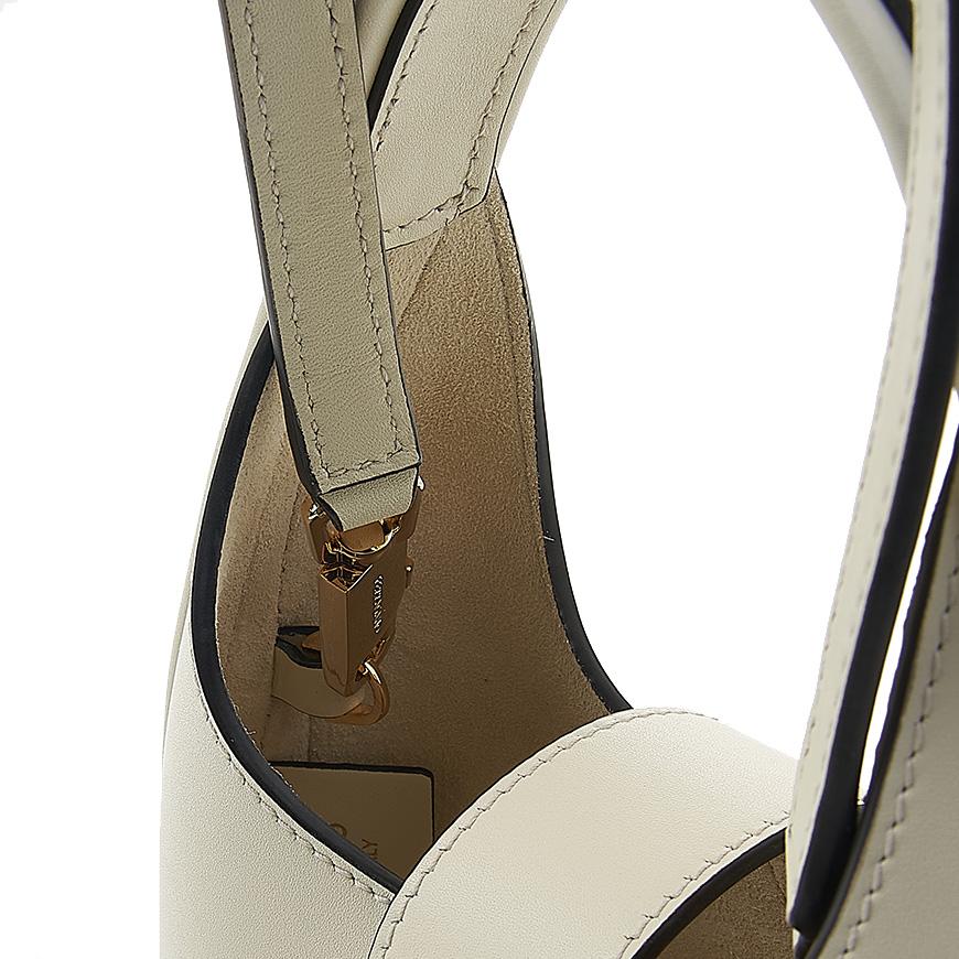 Ferragamo Gancini Soft Mini Tote Bag Mascarpone Calf Leather 0764456 1