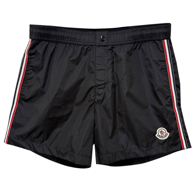 Moncler Logo Patch Tricolor Swim Shorts for Men 2C00018 53326 999