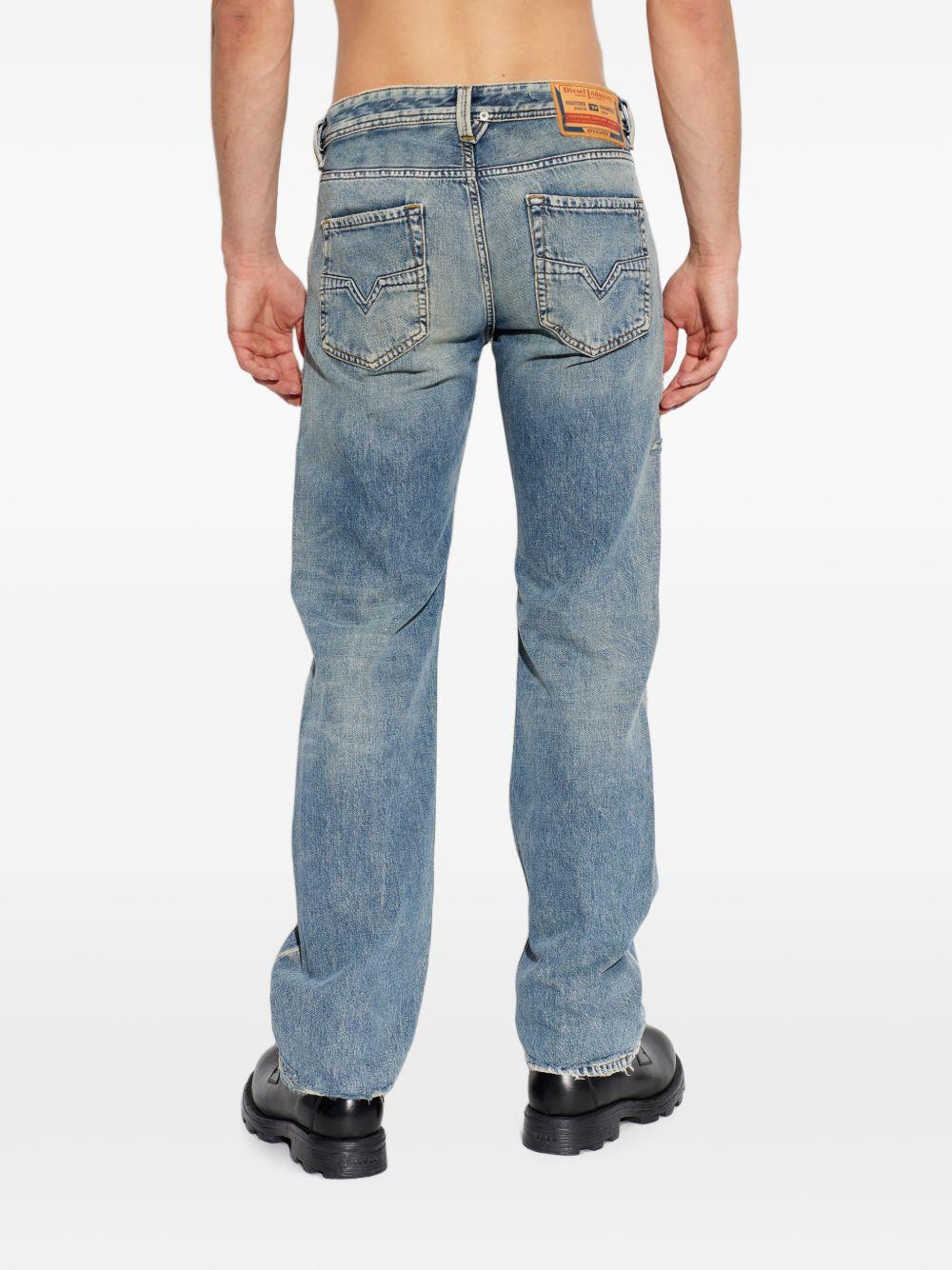 DIESEL Blue Denim Straight-Leg Jeans Men’s Pants