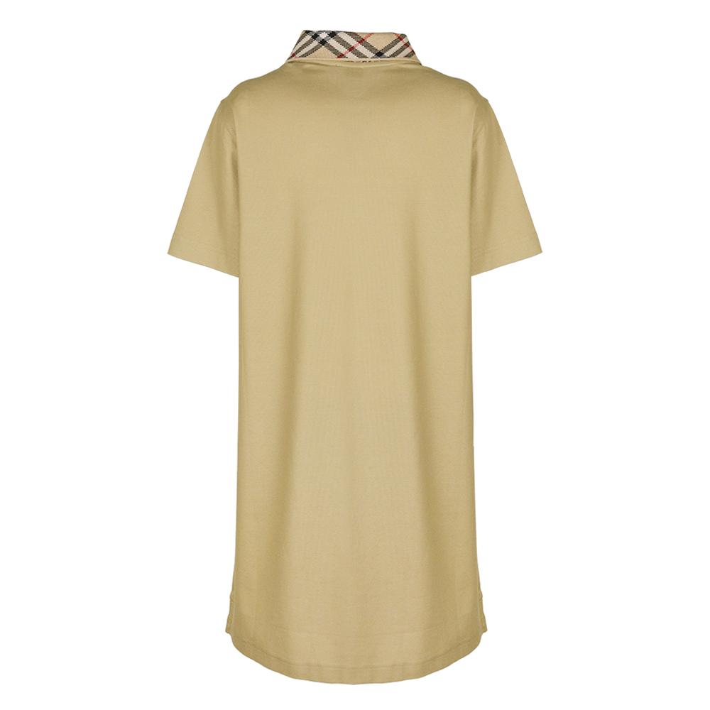 BURBERRY Women’s Check Cotton Polo Midi Dress