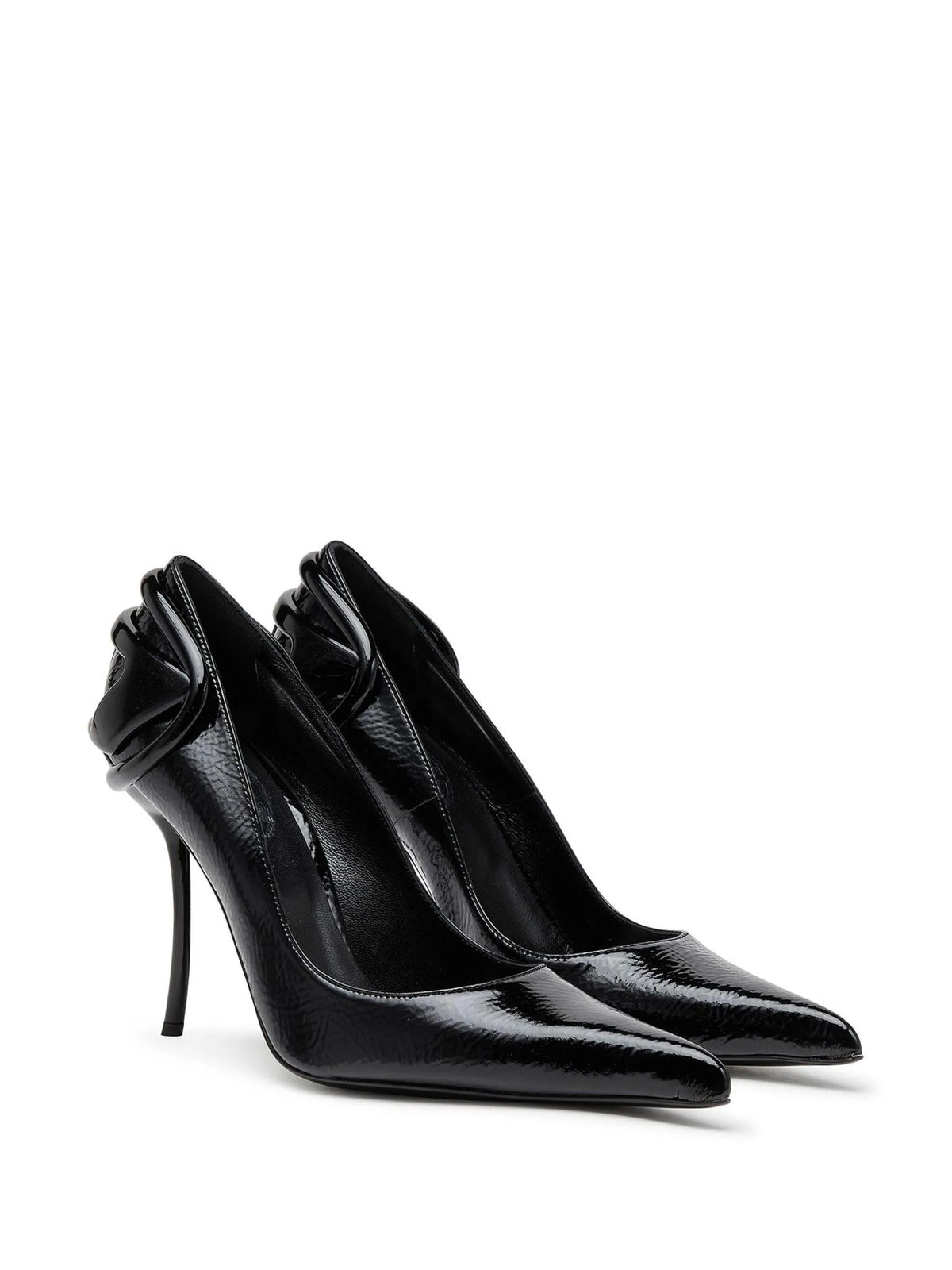 DIESEL Black Leather Mary Jane Pumps