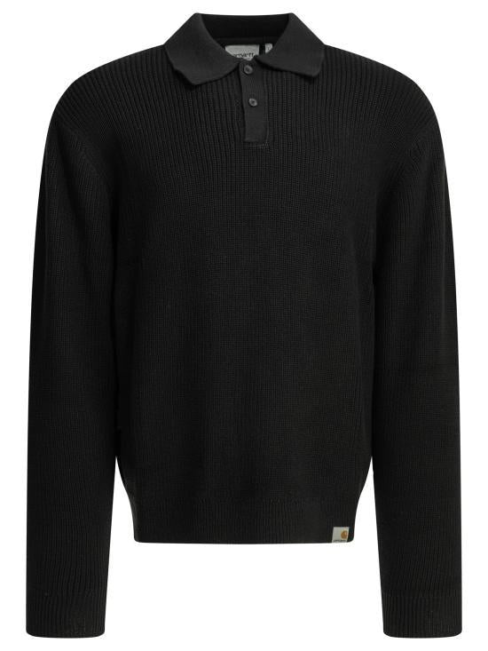 CARHARTT WIP Black Cotton Polo Shirt