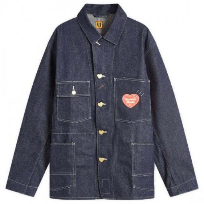Humanmade Rigid Denim Coverall Jacket for Men HM28JK001