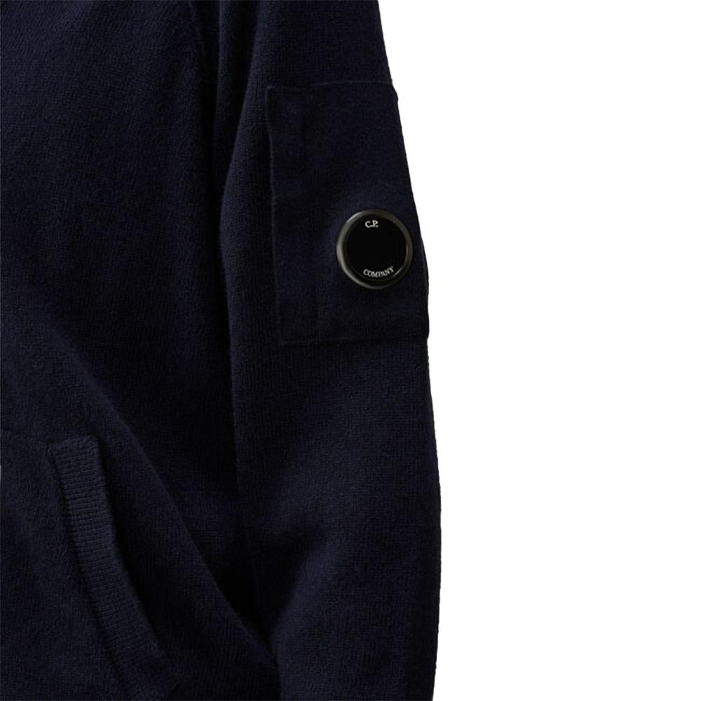 CP Company Lambswool GRS Knit Cardigan for Men Gray